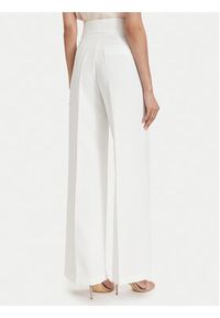 Maryley Spodnie materiałowe 26EB680/43VA Biały Regular Fit. Kolor: biały. Materiał: syntetyk #5