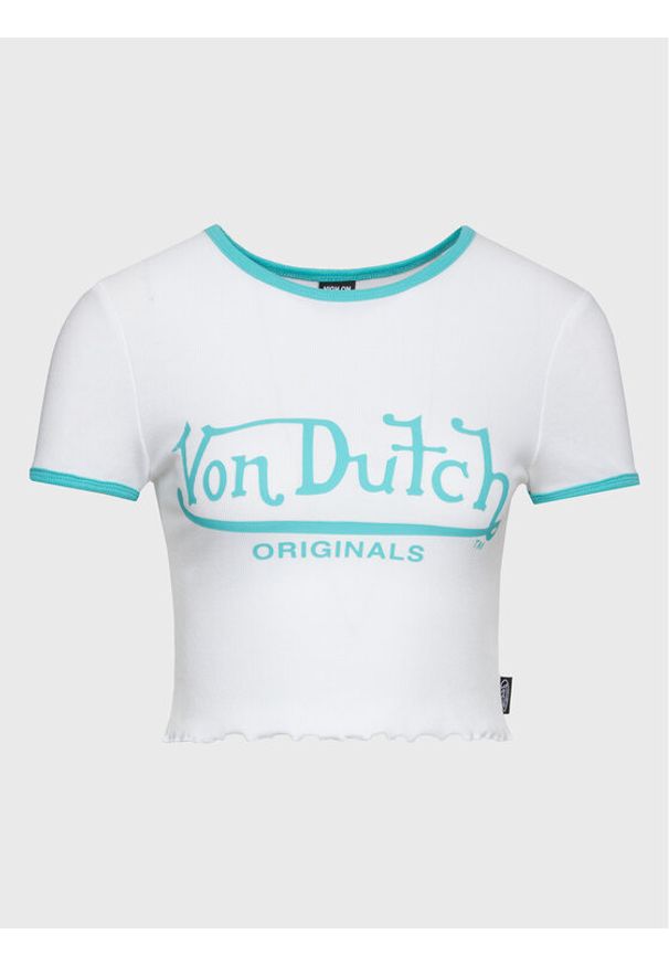 Von Dutch T-Shirt Ami 6230070 Biały Regular Fit. Kolor: biały. Materiał: bawełna