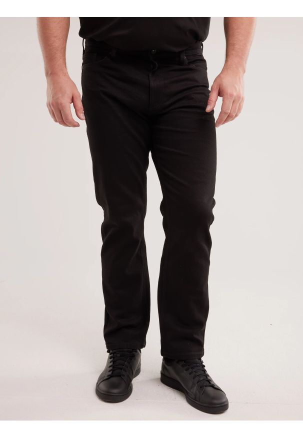 Big-Star - Jeansy męskie z prostą nogawką czarne Colt 901. Okazja: na co dzień. Stan: podwyższony. Kolor: czarny. Styl: casual, klasyczny