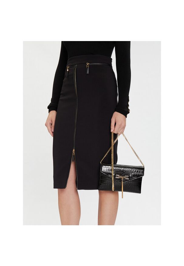 Torebka Elisabetta Franchi. Kolor: czarny