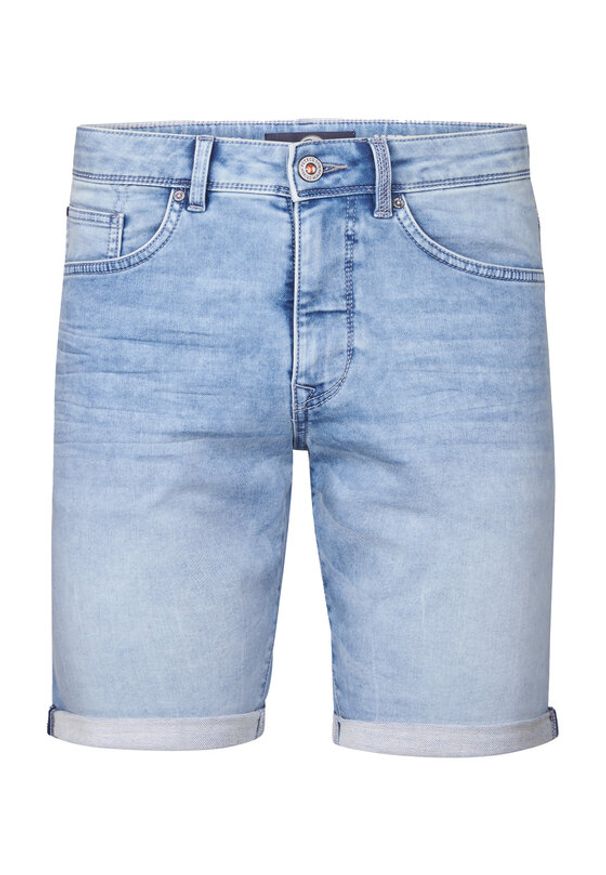 Petrol Industries Szorty jeansowe M-ROS-SHO001 Niebieski Slim Fit. Kolor: niebieski. Materiał: bawełna