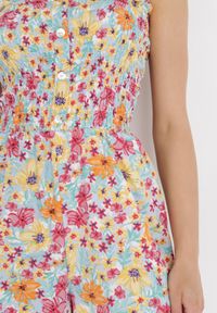 Born2be - Niebiesko-Różowy Kombinezon Alemonice. Kolor: niebieski. Długość rękawa: na ramiączkach. Długość: długie. Styl: klasyczny #4