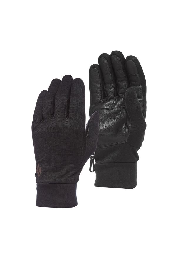 Rękawice outdoorowe unisex Black Diamond HeavyWeight WoolTech Liner. Kolor: czarny