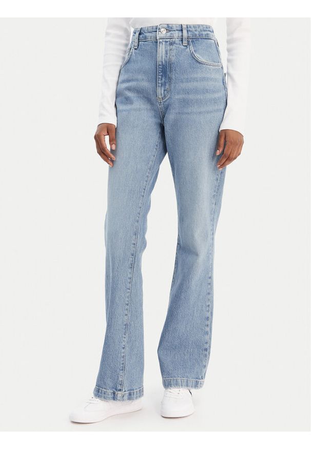 BOSS Jeansy Lyris 50552438 Niebieski Straight Leg. Kolor: niebieski