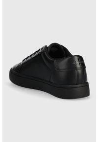 Calvin Klein Jeans sneakersy skórzane CLASSIC CUPSOLE LACEUP LOW LTH kolor czarny YM0YM00491. Nosek buta: okrągły. Zapięcie: sznurówki. Kolor: czarny. Materiał: skóra #3