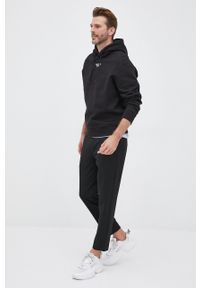 Calvin Klein Jeans bluza J30J320604.PPYY męska kolor czarny z kapturem z nadrukiem. Okazja: na co dzień. Typ kołnierza: kaptur. Kolor: czarny. Wzór: nadruk. Styl: casual #5