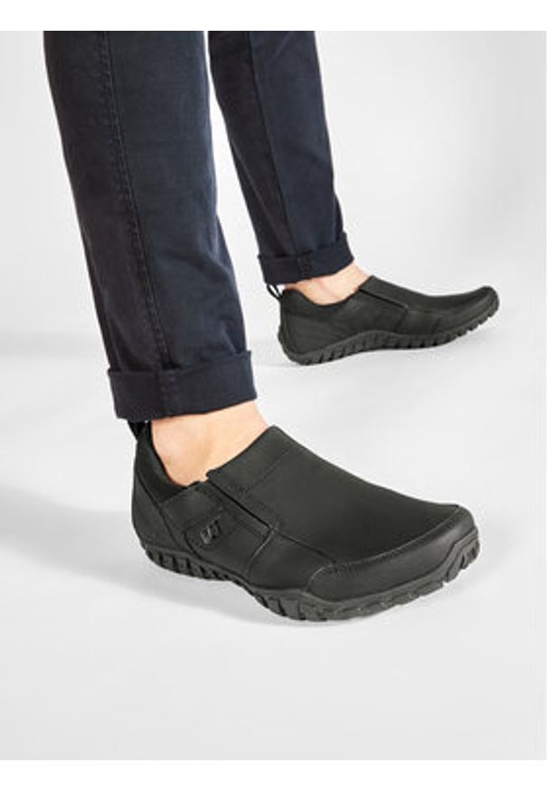 CAT Footwear Półbuty Opine P722312 Czarny. Kolor: czarny. Materiał: nubuk, skóra
