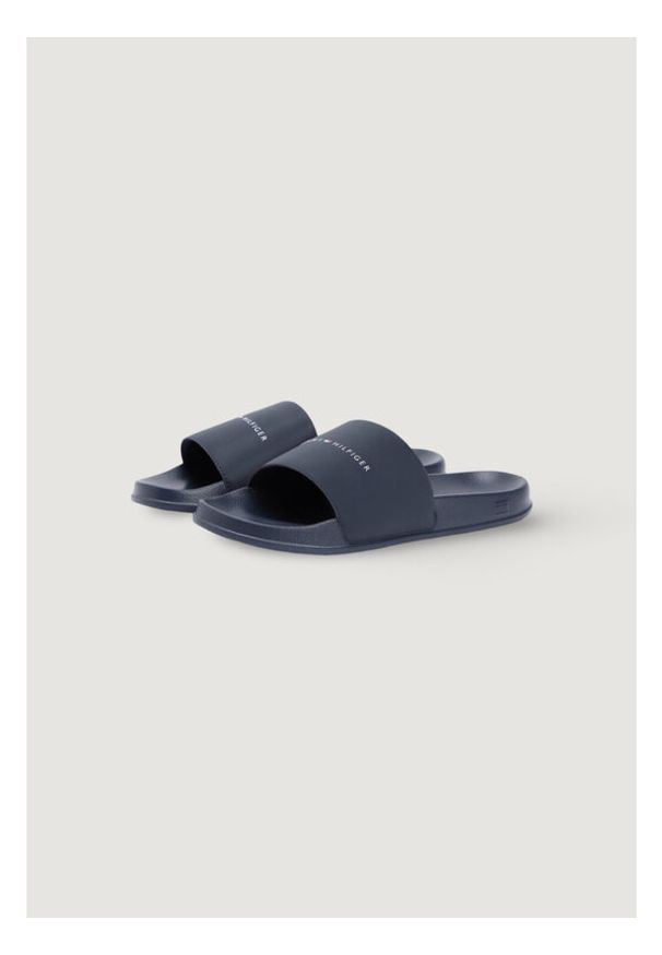 TOMMY HILFIGER - Tommy Hilfiger Klapki FM0FM05799 Granatowy. Kolor: niebieski. Materiał: syntetyk