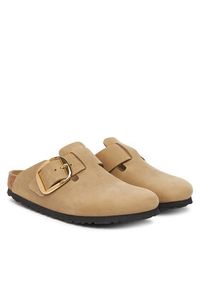 Birkenstock Klapki Boston Big Buckle Hex 1030425 Brązowy. Kolor: brązowy. Materiał: skóra #5