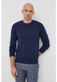 Liu Jo sweter bawełniany M122P202GIROENTRY męski kolor granatowy lekki. Kolor: niebieski. Materiał: bawełna. Długość rękawa: długi rękaw. Długość: długie #2