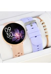 Rubicon - Zestaw damski zegarek SMARTWATCH F50 -GPS + bransoletka. Rodzaj zegarka: smartwatch #1