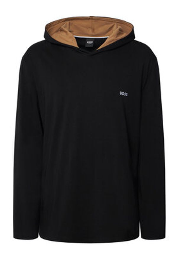 BOSS Bluza Mix&Match 50515306 Czarny Regular Fit. Kolor: czarny. Materiał: bawełna