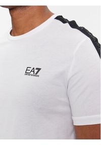 EA7 Emporio Armani T-Shirt 3DPT35 PJ02Z 1100 Biały Regular Fit. Kolor: biały. Materiał: bawełna