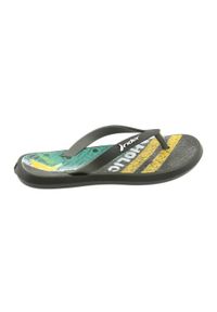 Klapki buty dziecięce Rider 82563 czarne szare zielone żółte. Okazja: na plażę. Kolor: zielony, wielokolorowy, szary, czarny, żółty. Materiał: materiał, syntetyk, guma. Styl: wakacyjny #7