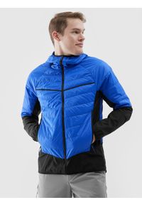 4f - 4F Kurtka puchowa trekkingowa z wypełnieniem Primaloft Black Insulation Eco męska - niebieska 3XL. Kolor: niebieski. Materiał: puch. Technologia: Primaloft. Wzór: gładki. Sport: turystyka piesza, wspinaczka