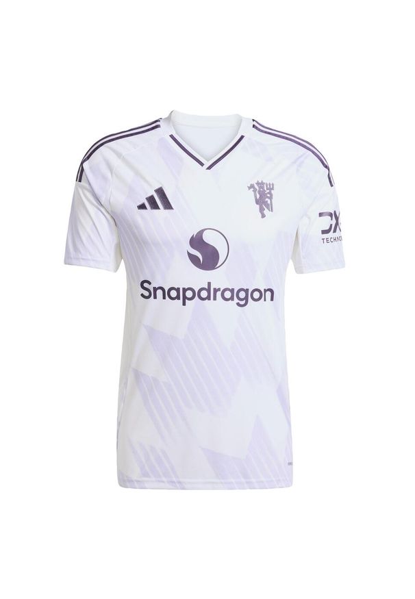 Adidas - Koszulka Manchester United 25/26 Away. Kolor: biały. Sport: piłka nożna