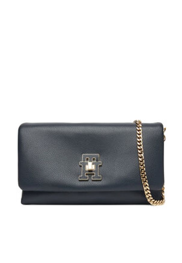 TOMMY HILFIGER - Tommy Hilfiger Torebka Th Modern Mini Crossover AW0AW17462 Granatowy. Kolor: niebieski. Materiał: skórzane