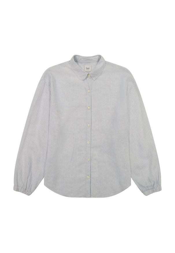 Lee - DAMSKA KOSZULA LEE BLOUSE WITH TIE FRONT CONCRETE PINSTRIPE 112363504