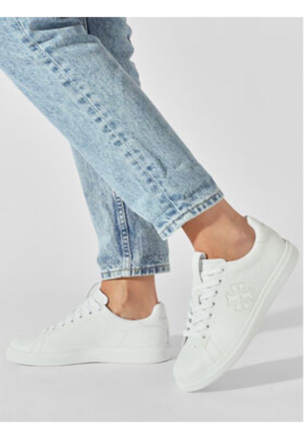 Tory Burch Sneakersy Double T Howell Court 149728 Biały. Kolor: biały. Materiał: skóra