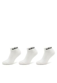 Adidas - adidas Skarpety Niskie Unisex Linear Ankle Socks Cushioned Socks 3 Pairs HT3457 Biały. Kolor: biały #1