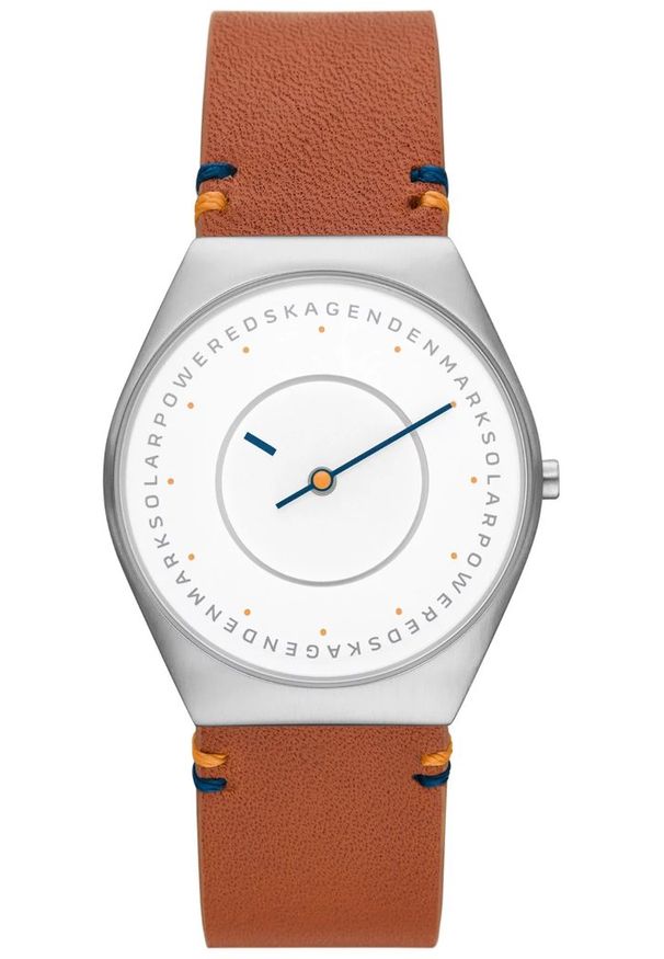 Skagen - Zegarek Męski SKAGEN Grenen Solar SKW6872. Materiał: skóra