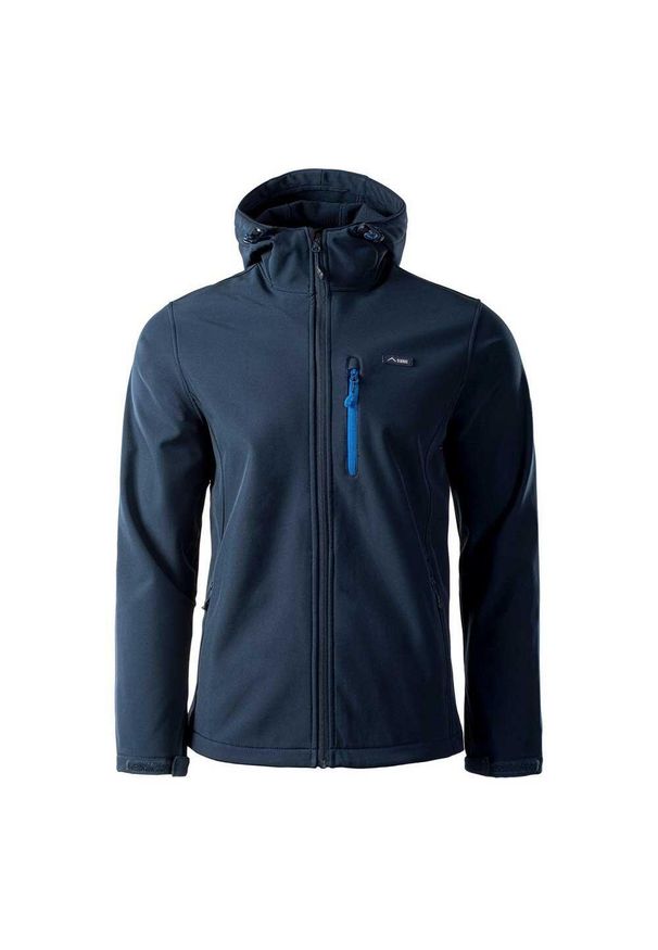 Elbrus - Męska Kurtka Soft Shell Iver. Kolor: niebieski. Materiał: softshell. Sport: turystyka piesza