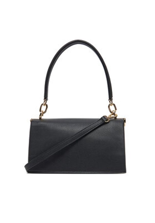 TOMMY HILFIGER - Tommy Hilfiger Torebka Th Her Med Crossover AW0AW17216 Czarny. Kolor: czarny. Materiał: skórzane