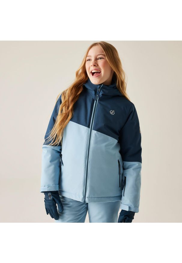 DARE 2B - Kurtka narciarska dziecięca z membraną Snow Basher Dare 2b. Kolor: wielokolorowy, niebieski, turkusowy. Materiał: tkanina, poliester. Sezon: zima. Sport: narciarstwo