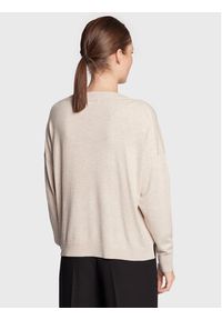 Comma Sweter 2120930 Beżowy Regular Fit. Kolor: beżowy. Materiał: wiskoza