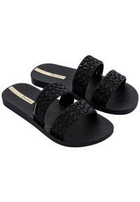 Klapki basenowe damskie Ipanema Renda II Fem. Kolor: czarny. Materiał: syntetyk, materiał. Styl: sportowy