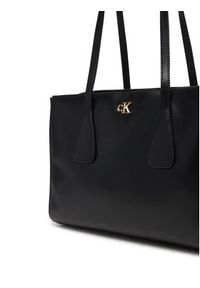 Calvin Klein Torebka Ck Medium Work Tote LV04F3442G Czarny. Kolor: czarny. Materiał: skórzane #6