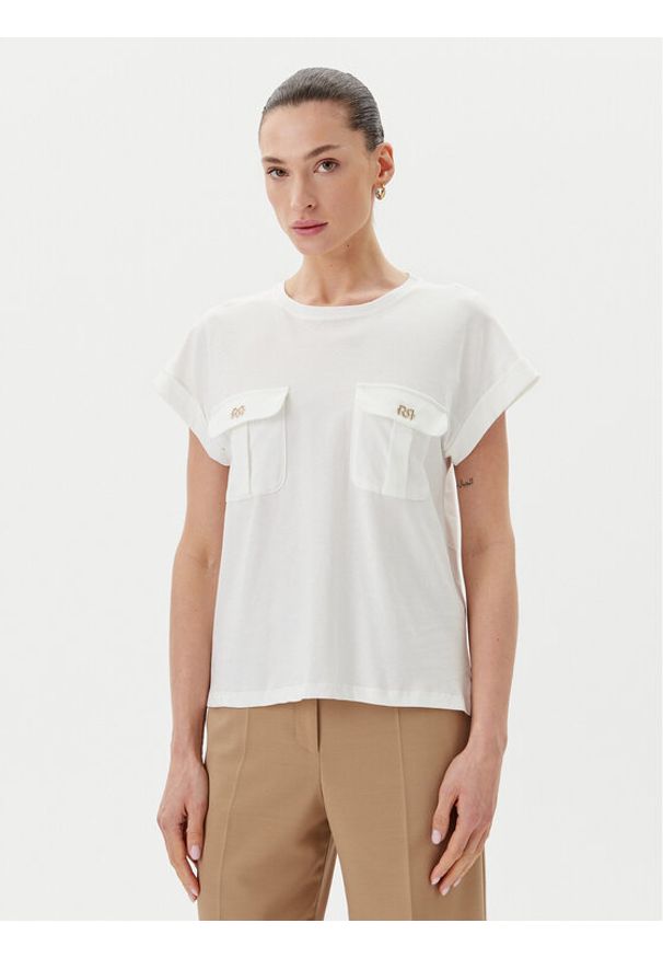 Rinascimento Bluzka CFC0122690003 Écru Regular Fit. Materiał: bawełna