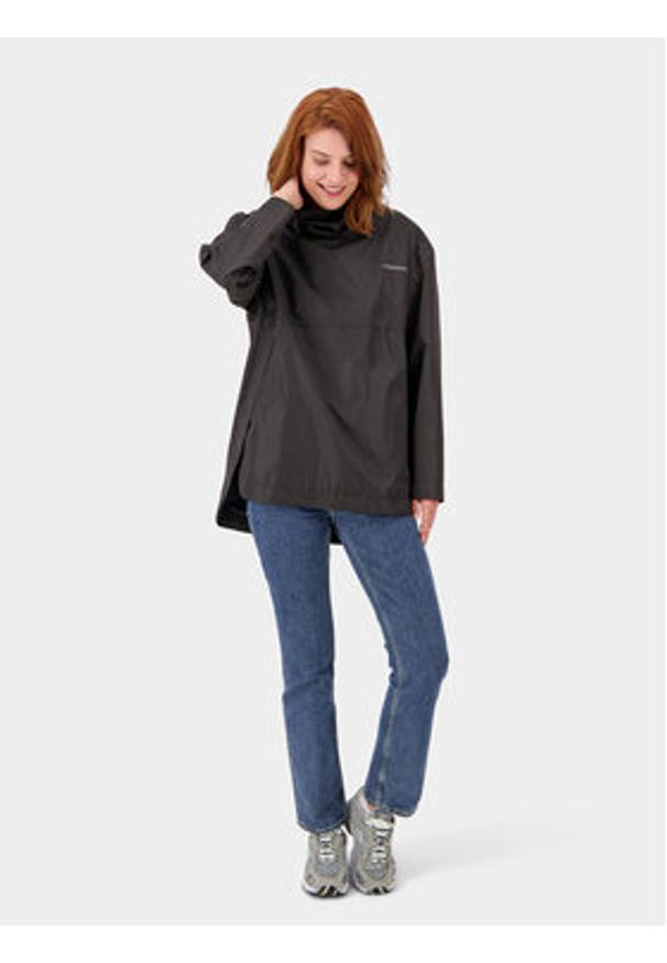 Didriksons Kurtka anorak Thyra 504652 Czarny Regular Fit. Kolor: czarny. Materiał: syntetyk