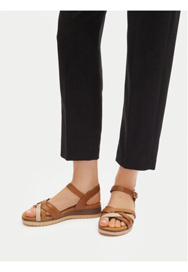 Lasocki Sandały RST-KSYMENA-01 Brązowy. Kolor: brązowy. Materiał: skóra