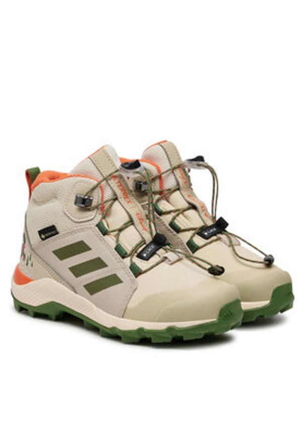 Adidas - adidas Trekkingi Terrex Disney Mid GORE-TEX ID3452 Beżowy. Kolor: beżowy. Materiał: materiał. Technologia: Gore-Tex. Wzór: motyw z bajki. Model: Adidas Terrex. Sport: turystyka piesza