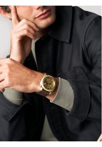 Fossil Zegarek Machine ME3278 Brązowy. Kolor: brązowy. Materiał: skóra #5