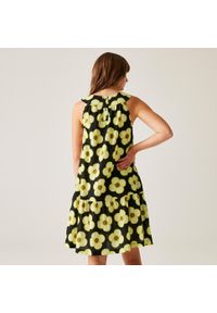 Regatta - Sukienka casual damska Orla Kiely Summer. Kolor: czarny. Materiał: bawełna. Długość rękawa: bez rękawów