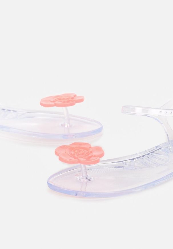 Born2be - Pomarańczowe Sandały z Kwiatkiem na Przodzie i Sprzączką Maillolle. Zapięcie: sprzączka. Kolor: pomarańczowy. Wzór: kwiaty