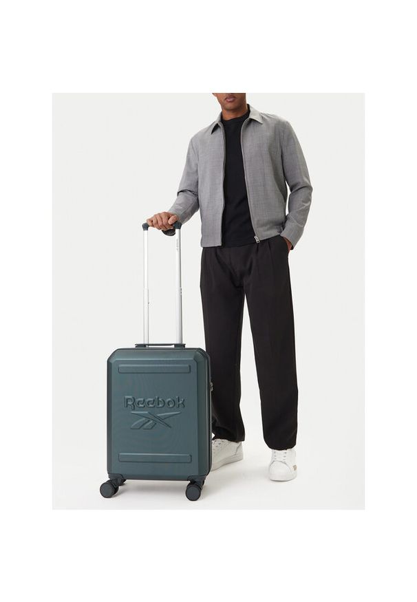 Walizka kabinowa Reebok. Kolor: zielony