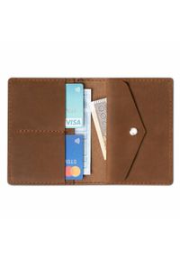 BRODRENE - Portfel Męski Skórzany Brødrene SW08 Jasny Brąz. Kolor: brązowy. Materiał: skóra #1