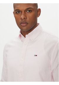 Tommy Jeans Koszula DM0DM20875 Różowy Regular Fit. Kolor: różowy. Materiał: bawełna, len #3