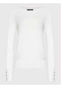 Guess Sweter Elinor W2YR30 Z2V62 Biały Regular Fit. Kolor: biały. Materiał: wiskoza #6