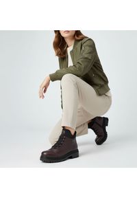 Bordowe Botki Rieker Ocieplane Buty Damskie. Okazja: na spacer, na co dzień. Kolor: czerwony. Materiał: skóra ekologiczna. Styl: casual #4