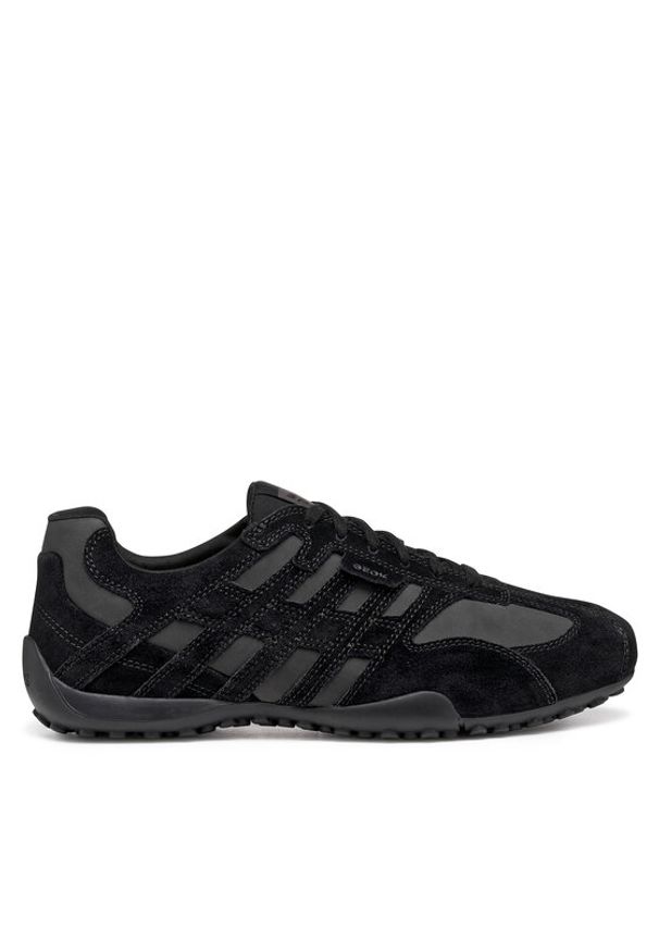 Geox Sneakersy U Snake Original U55MNB 022EK C9999 Czarny. Kolor: czarny. Materiał: zamsz, skóra