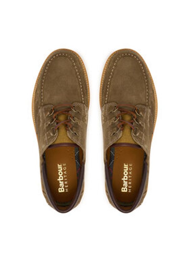 Barbour Półbuty Murtun MFO0833OL72 Zielony. Kolor: zielony. Materiał: zamsz, skóra