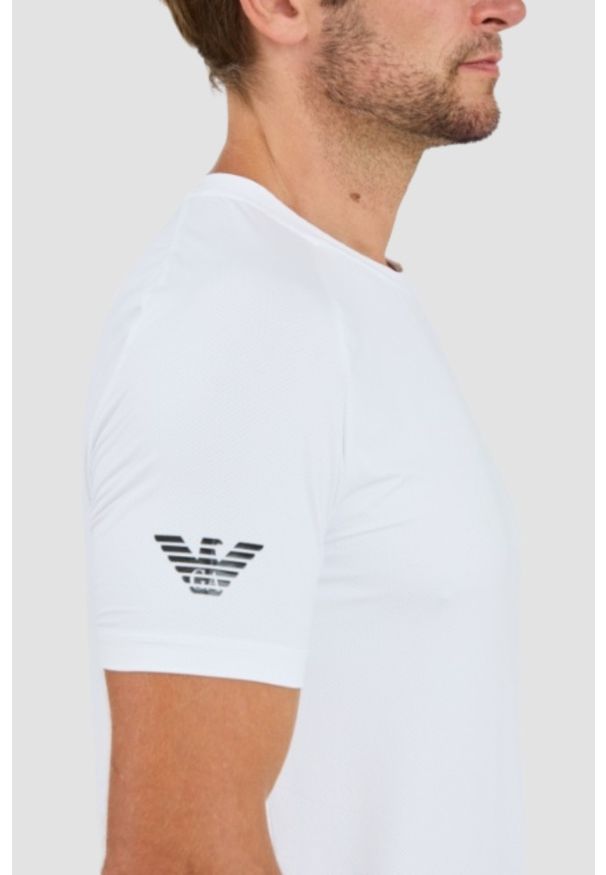 EA7 Emporio Armani - EA7 Biały t-shirt Ventus 7. Kolor: biały