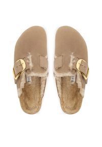 Birkenstock Klapki Boston Big Buckle Shearling 1030444 Brązowy. Kolor: brązowy. Materiał: skóra #5