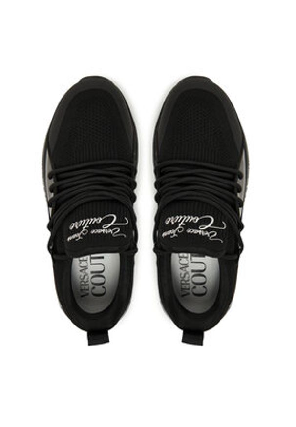 Versace Jeans Couture Sneakersy 79VA3SA8 ZSC96 899 Czarny. Kolor: czarny. Materiał: materiał