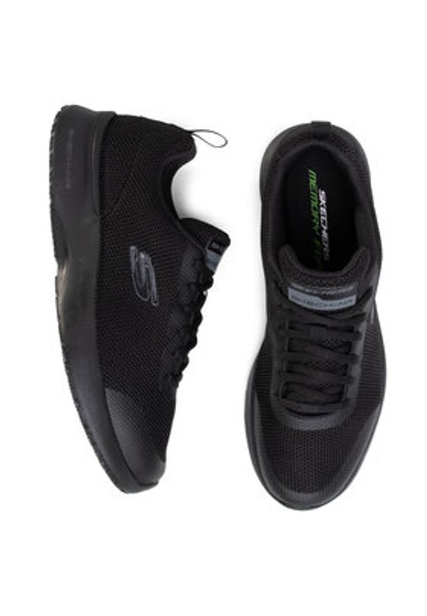 skechers - Skechers Sneakersy Winly 232007/BBK Czarny. Kolor: czarny. Materiał: materiał