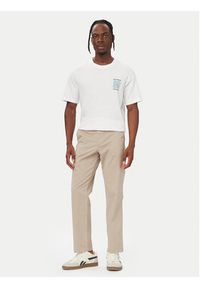 Jack & Jones T-Shirt Jake 12294944 Biały Relaxed Fit. Kolor: biały. Materiał: bawełna #5